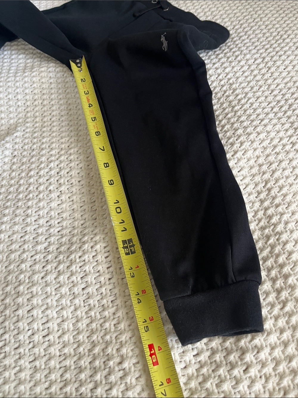 Polo by Ralph Lauren Black Drawstring Jogger Boys Sweatpants Sz 5 Pockets - Picture 11 of 13